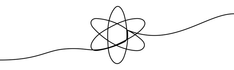 Molecular Bond Diagram, minimalist ecological and environmental concept symbol, continuous line design, isolated on transparent background, vector illustration