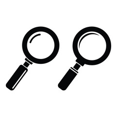 Magnifying glass search symbol tool icon vector