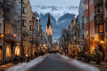 Fototapeta premium mercatini di natale a bressanone