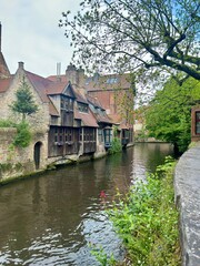 Fototapeta premium canal in bruges belgium