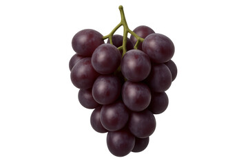 Fototapeta premium Red grapes bunch hanging, fresh fruit providing healthy snack, sweet organic produce with transparent background