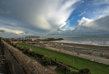 dramatic sky over the sea