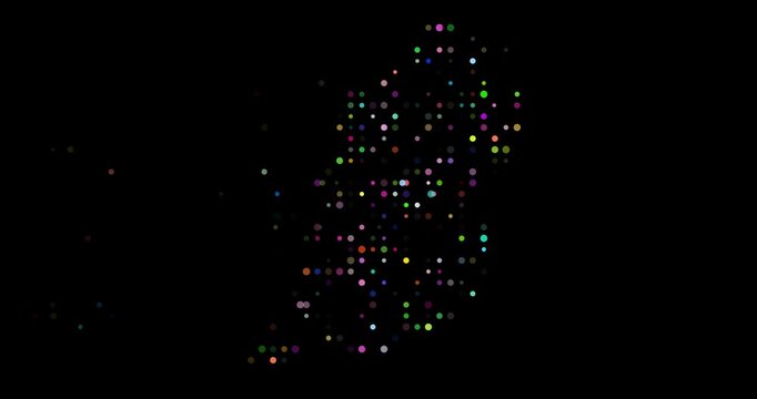 3D Motion Visualization of Grenada Map with Moving Particles
