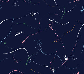 watercolor color ink splashes splatter seamless repeat pattern background textile print
