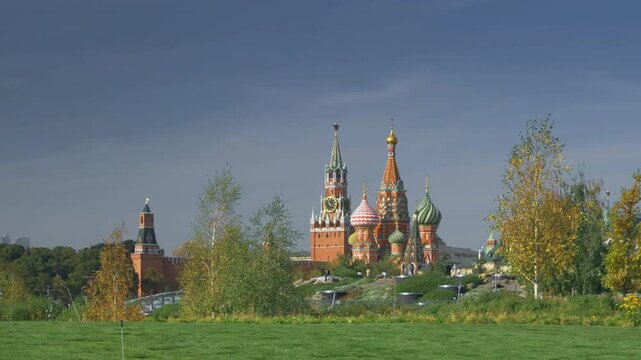 Moscow Kremlin from the Park Zaryadye, Russia
