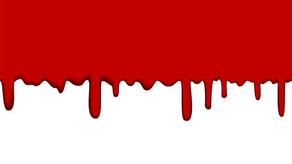 Red Dripping Paint Blood Vector Illustration