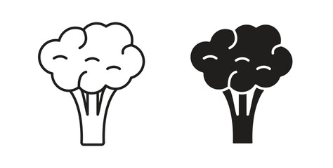 Cauliflower icon. Symbol, logo illustration. graphic icon set