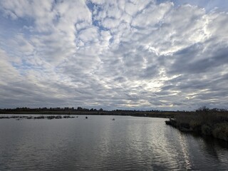 clouds over the river