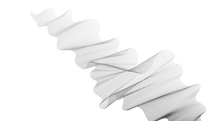 Abstract backdrop with grey wave gradient lines