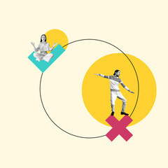 Business Peopple Work. Concept Art. Creative Design. Ad.