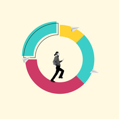 Business Peopple Work. Concept Art. Creative Design. Ad.