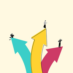 Business Peopple Work. Concept Art. Creative Design. Ad.