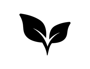 green leaf plant eco vector illustration symbolizing nature and environment