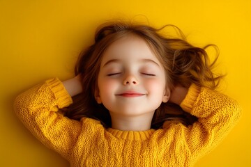 Sleeping child resting quietly