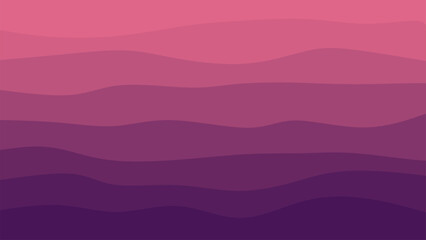 Soft abstract background with smooth wavy layers in pink and purple gradient tones. Minimal modern design for wallpaper, banner, or textile.