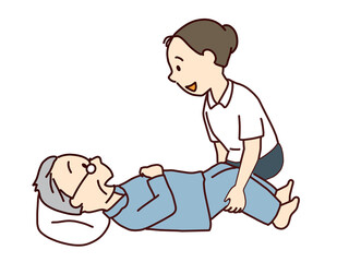 体位変換をする