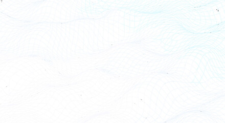 Obraz premium Abstract 3D Wavy Grid Surface with Ripple Effect: A Dynamic and Modern Background Illustration for Brochures, Posters, Covers, Cards, Presentations, Flyers, and Banners, Featuring a Mesmerizing Flow
