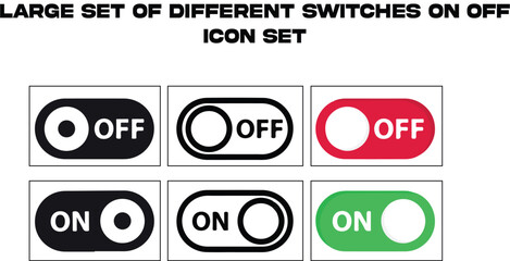 large set different Switch Icon set