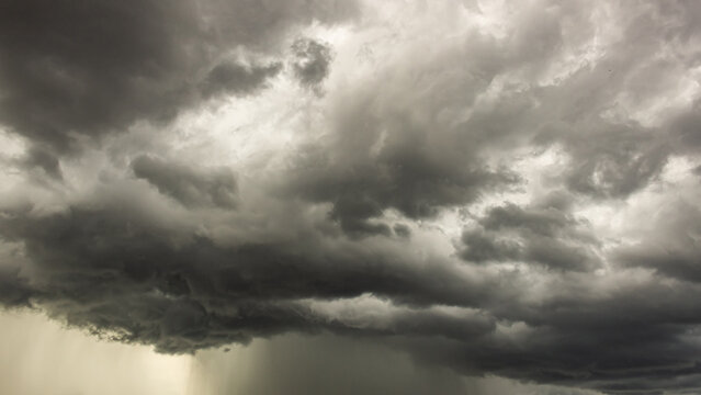 dramatic sky and clouds at storm - Powered by Adobe