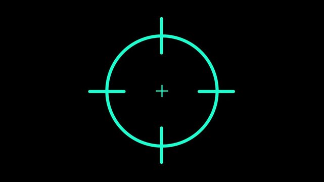 Gun target set icon, Sight sniper target, crosshair symbol motion background. k1_1187 Target animation, target sniper, target gaming animation.