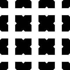 Seamless surface pattern design with Moroccan crosses tiles ornament. Oriental traditional ornamentation with repeated geometric shapes. Ancient mosaic wallpaper. Tile motif. Digital paper for print.