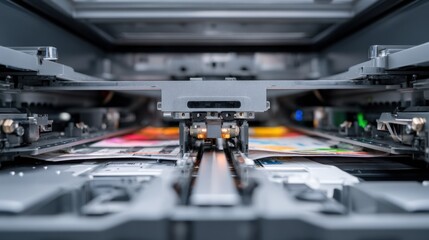 Multifunction laser printer belt replacement with focus on precision and care demonstrating the importance of upkeep for devices combining printing scanning and copying.