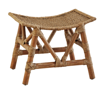 Banquinho em Rattan Natural