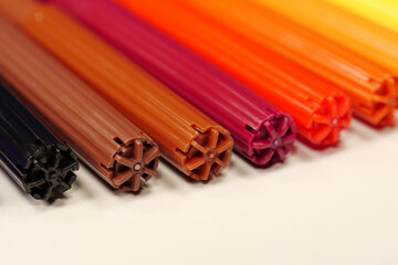 New colored plastic felt-tip pens