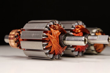 Rotors of electric motors from small household appliances