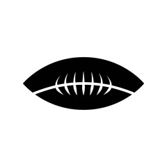 Football clip art design on plain white transparent isolated background for card, shirt, hoodie, sweatshirt, apparel, card, tag, mug, icon, poster or badge, tailgates and touchdowns