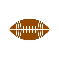 Football clip art design on plain white transparent isolated background for card, shirt, hoodie, sweatshirt, apparel, card, tag, mug, icon, poster or badge, tailgates and touchdowns