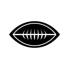 Football clip art design on plain white transparent isolated background for card, shirt, hoodie, sweatshirt, apparel, card, tag, mug, icon, poster or badge, tailgates and touchdowns