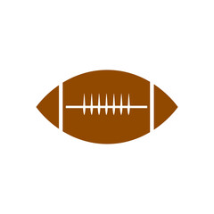 Football clip art design on plain white transparent isolated background for card, shirt, hoodie, sweatshirt, apparel, card, tag, mug, icon, poster or badge, tailgates and touchdowns