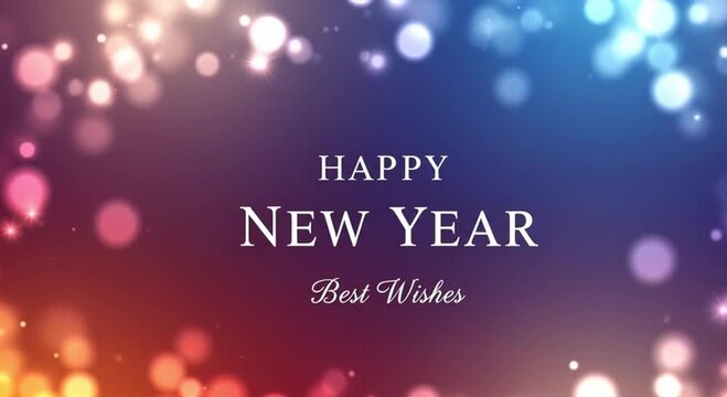 Best Wishes for Happy New Year 2026 Video, New Year Greetings Animation, Happy New Year Wishes Clip, Festive New Year Celebration Video, Inspirational New Year Message Video - Powered by Adobe