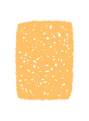 Fluid chalk squiggle frame rectangle sketch forms the main subject in a handdrawn patch style. Irregular border with textured background enhances space for text, ideal as creative graphic accent.