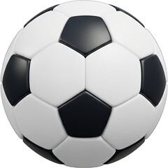 Classic Black and White Soccer Ball CloseUp 1.