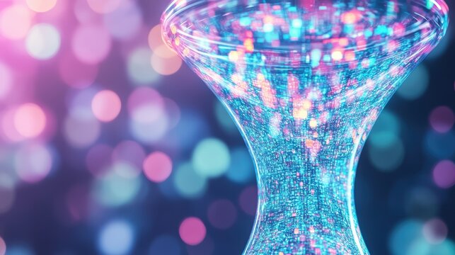 Digital Vortex Data Flow | Abstract Technology Concept