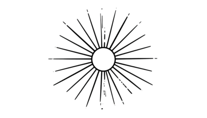 Dark radial pattern lines emanate from a central void with subtle bright specks scattered along radiating lines