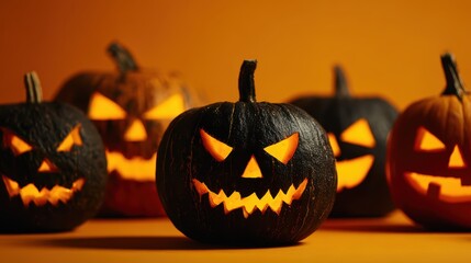 Spooky Jack O Lanterns: Halloween Pumpkins Decoration