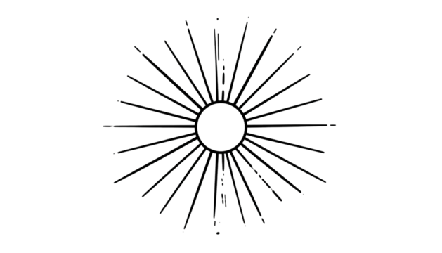 Dark radial pattern lines emanate from a central void with subtle bright specks scattered along radiating lines