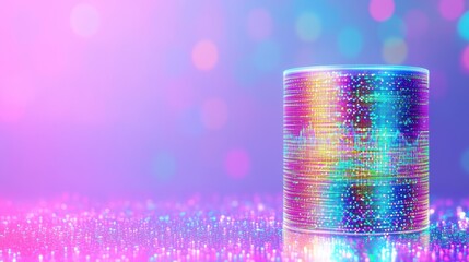 Abstract Data Cylinder: Tech, Information, Future Concepts