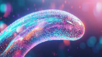 Abstract Data Stream, Digital Network, AI Concept