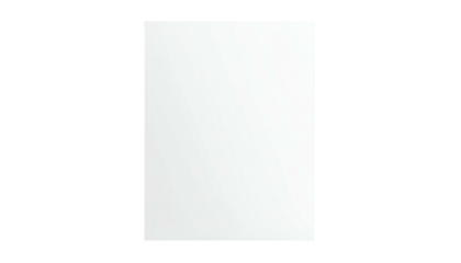 A white rectangle is centered on a black background, with subtle gradient shading on the rectangular shape