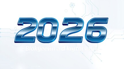 2026 New Year's Eve on a white background