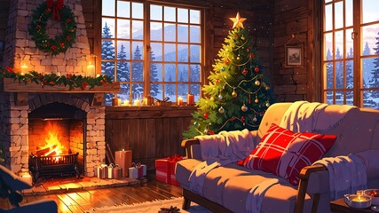Beautiful Christmas wallpaper for laptop with festive decorations, cozy winter vibes, and holiday cheer. Perfect HD background to bring warmth and joy to your desktop this Christmas season.
