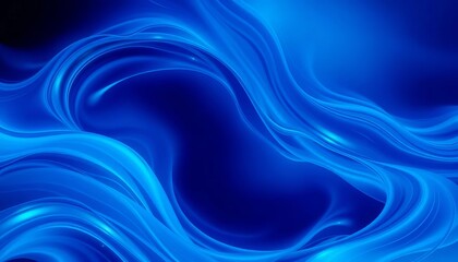 Obraz premium Abstract swirling blue waves, ethereal and calming , spiritual, texture