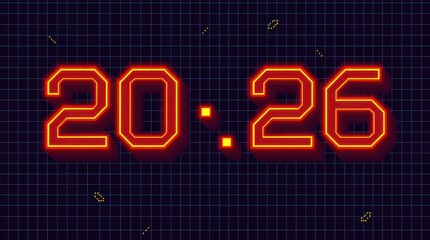 2026 clock-style numbers