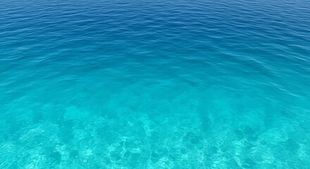 Obraz premium Crystal Clear Ocean Water - A Serene Underwater View.