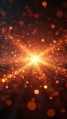 Obraz premium Radiant Golden Sparkle and Light Burst