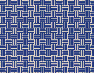 ファブリック素材　おしゃれな和柄背景　三崩し　紺色